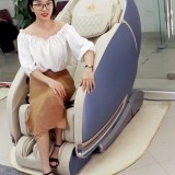 Ghế massage toàn thân Luxury 4D mode KS-828 màu xanh-trắng