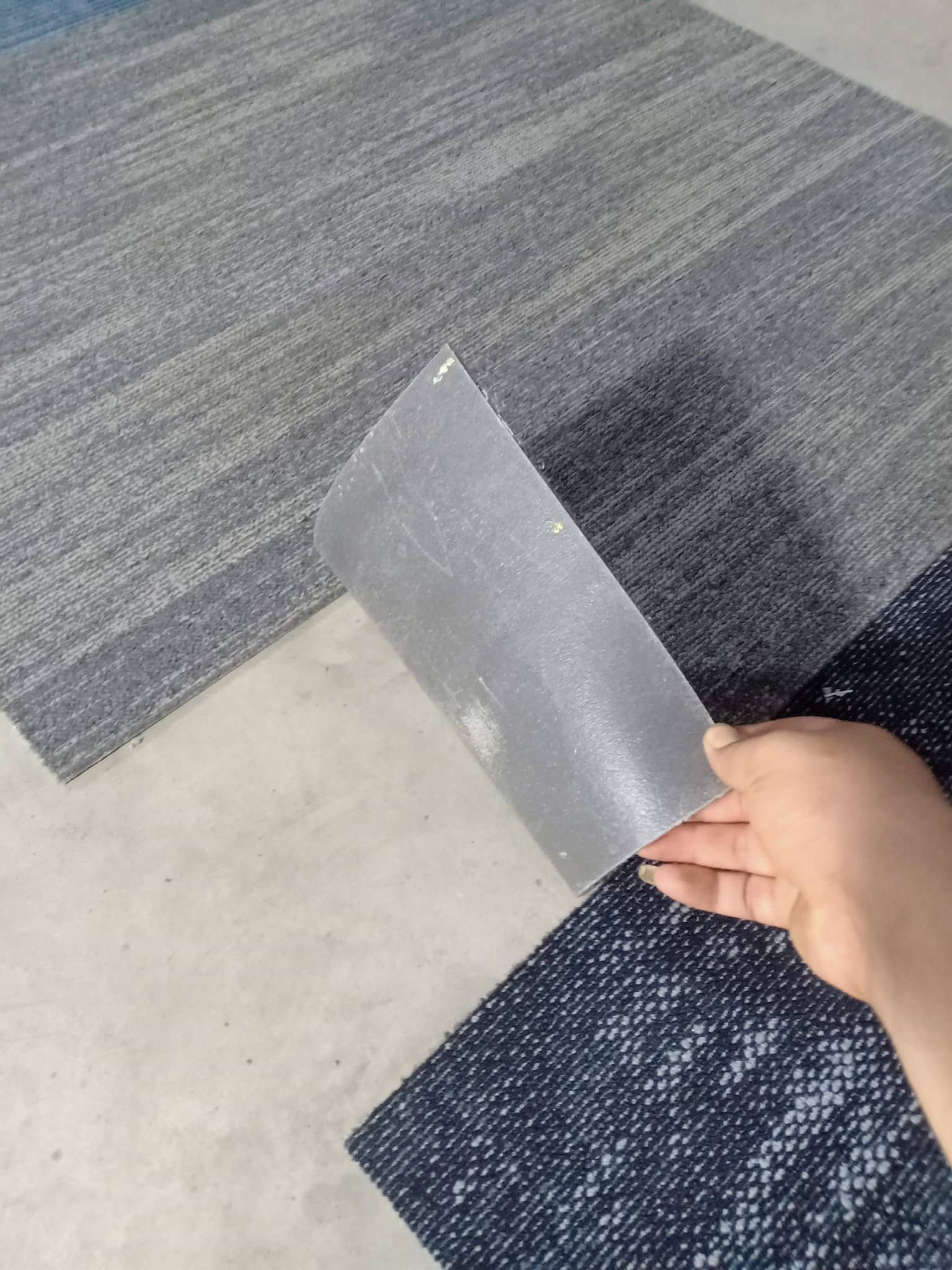 Thảm trải sàn cũ thanh lý