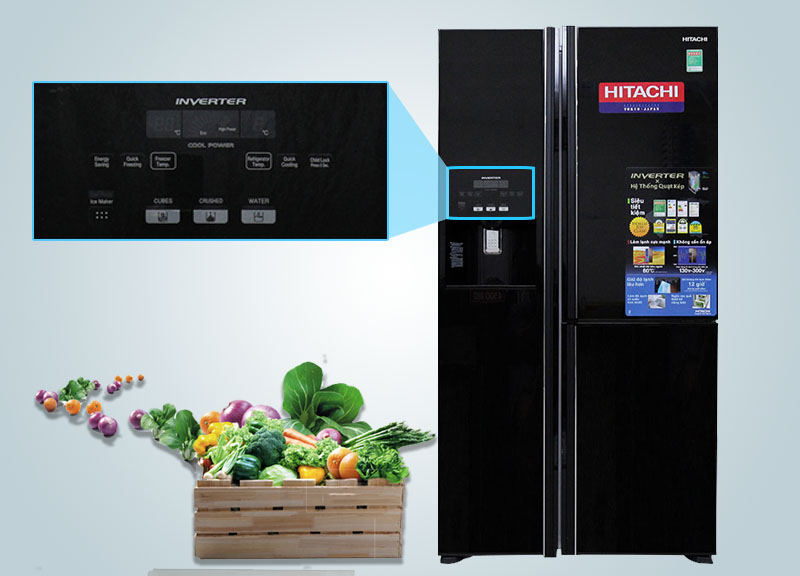 Tủ lạnh Hitachi inverter 722 lít R-E6800XV (X)